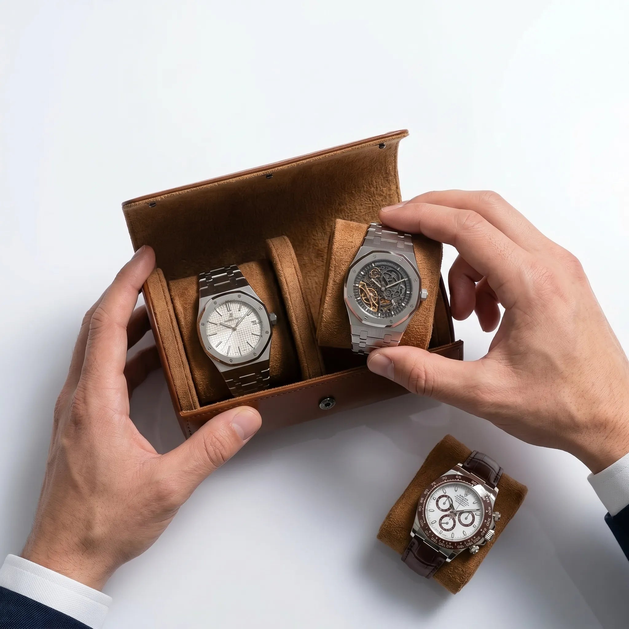 Étui à montres en Cuir – Le Voyageur II